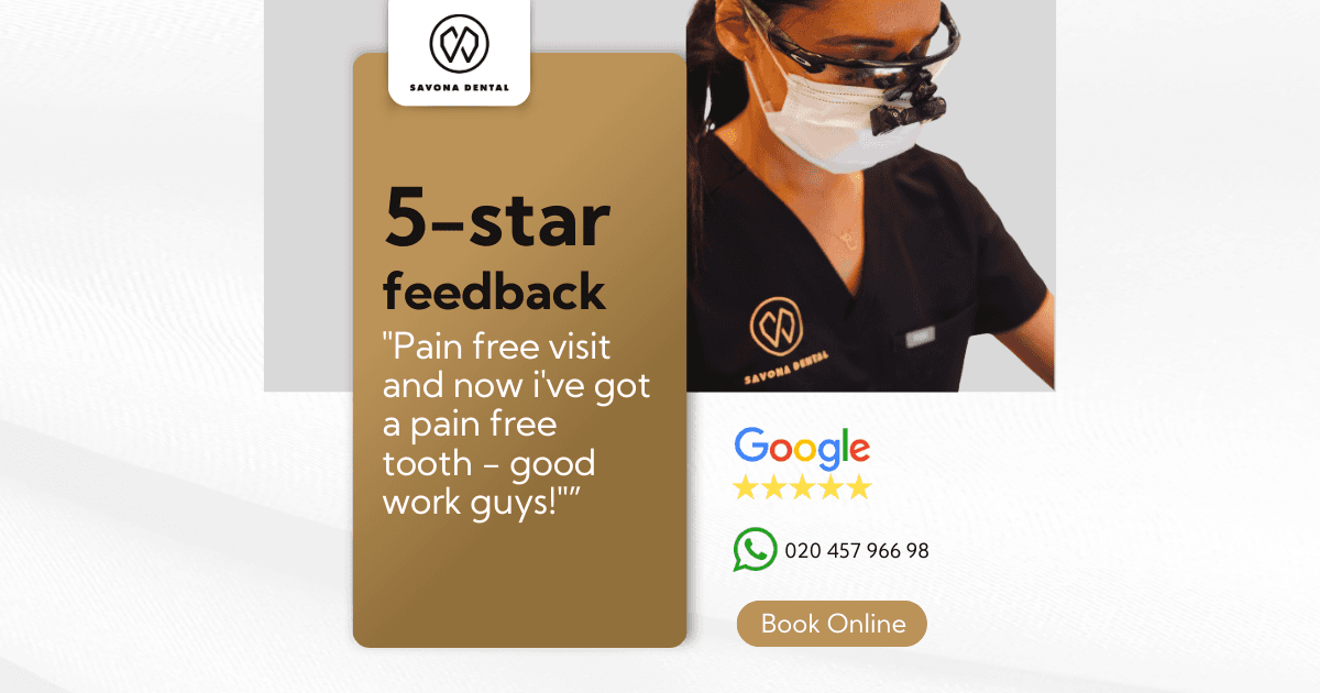 Dr Chanpreet Kalsi Savona Dental 5 star dentist